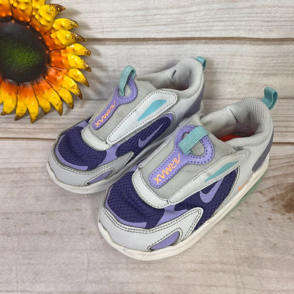 Nike Air Max Excee Toddler Sneakers Purple Grey CW1629-500 Size 9C